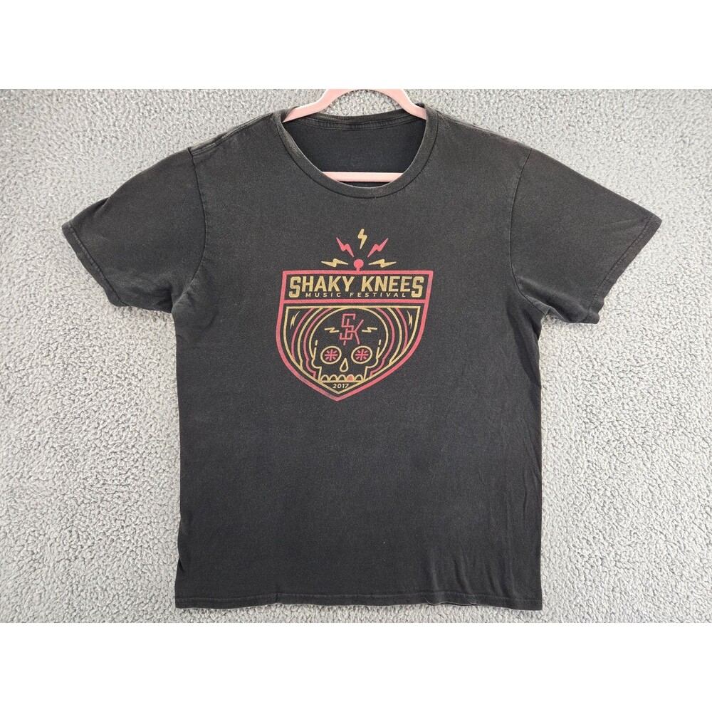 Shaky Knees Music Festival Shirt Mens L Brown 2017 LCD Soundsystem The XX